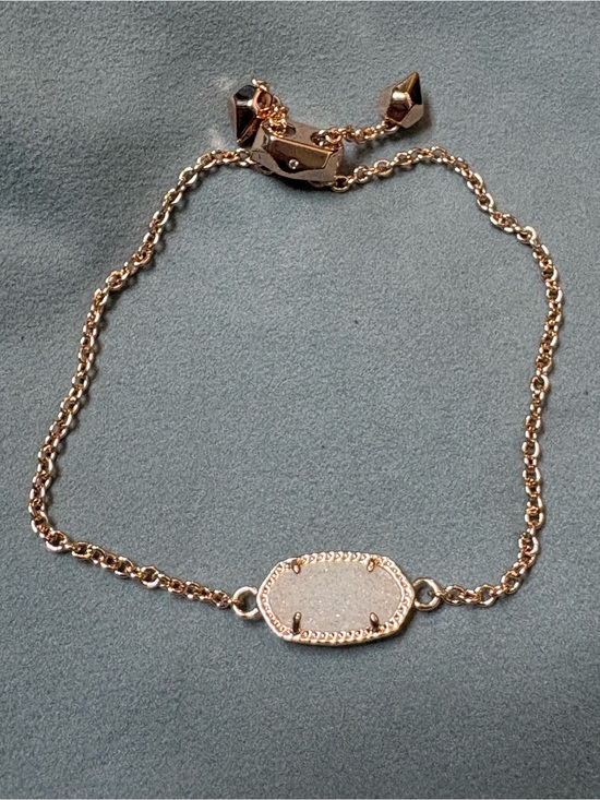 Kendra Scott Jewelry - Kendra Scott Rose Gold iridescent Drusy Slider Bracelet